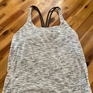 Lululemon tank with built in bra. Size 10